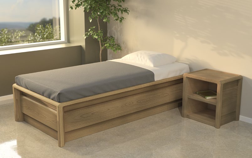 SEQUOIA™ Moulded Wood Grain Platform Bed