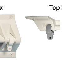 J-TRAC Ultimate, Ligature Resistant Curtain Rail End Caps (Face Fix & Top Fix)