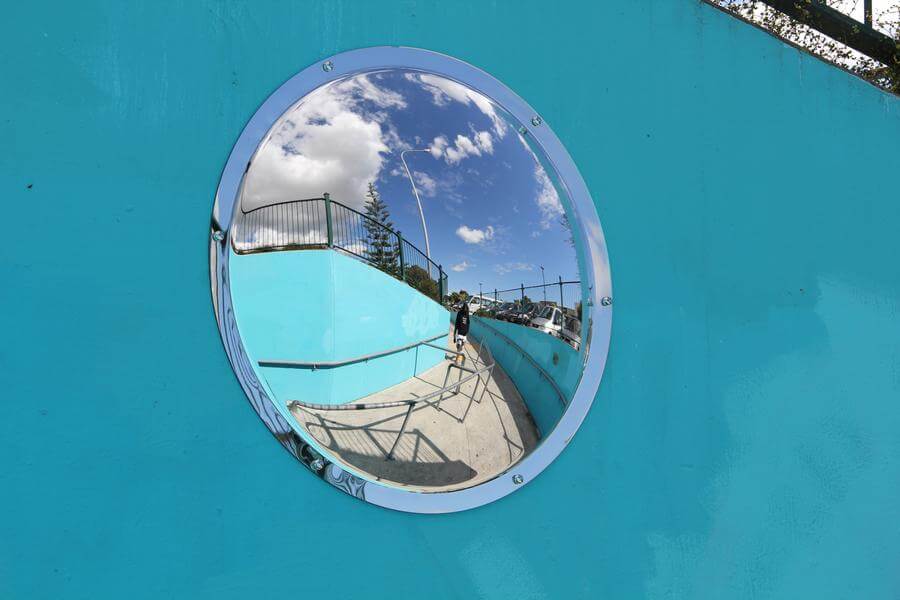 Securikey M16505W Stainless steel wall dome safety mirror 500mm
