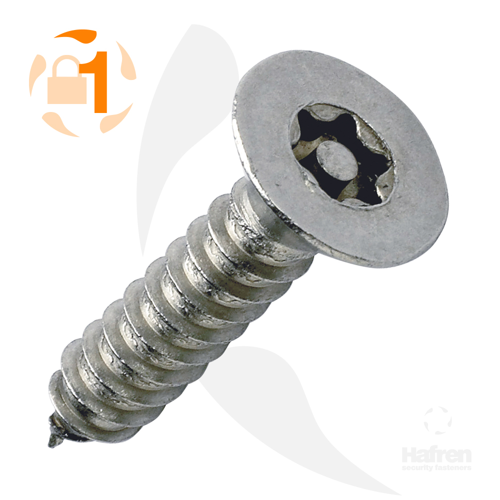 Countersunk 6-Lobe Pin Self Tapper
