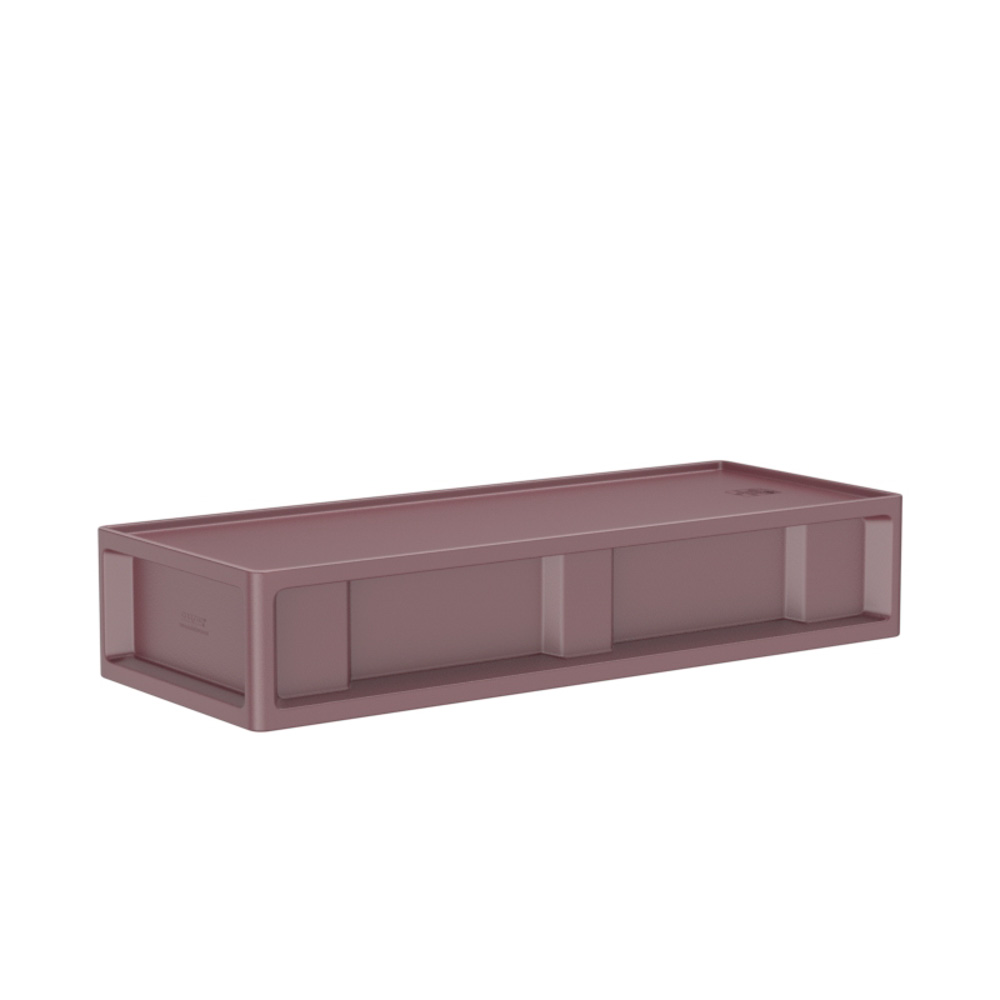 Endurance® Bed 0.0 - COR-7500 in Burgundy, moulded furniture for custodial and behavioural health environments