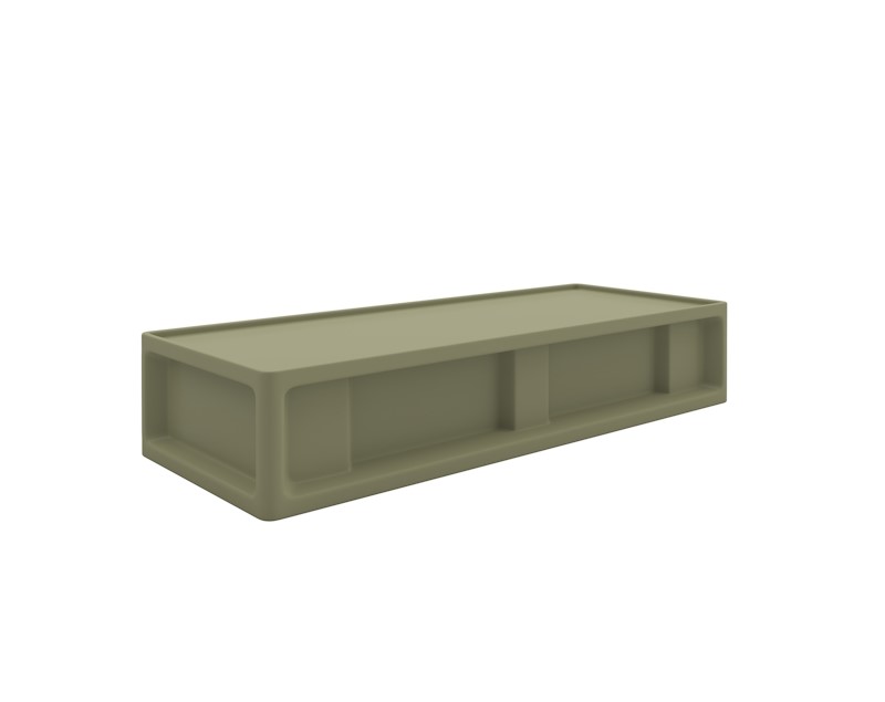 Endurance® Bed 0.0 - COR-7500 in Moss, moulded furniture for custodial and behavioural health environments