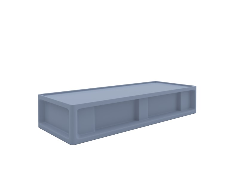 Endurance® Bed 0.0 - COR-7500 in Overcast, moulded furniture for custodial and behavioural health environments
