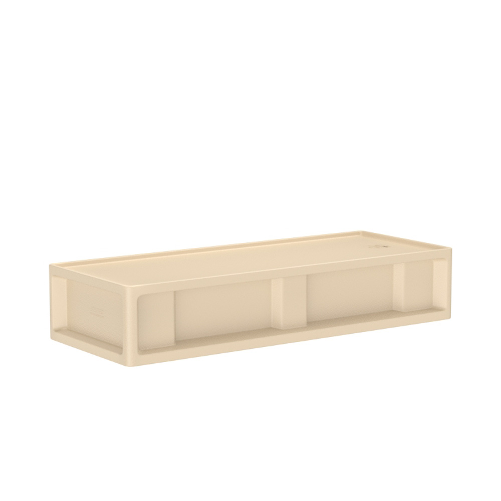 Endurance® Bed 0.0 - COR-7500 in Sand, moulded furniture for custodial and behavioural health environments