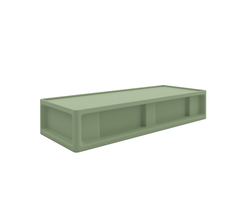 Endurance® Bed 0.0 - COR-7500 in Seagrass, moulded furniture for custodial and behavioural health environments