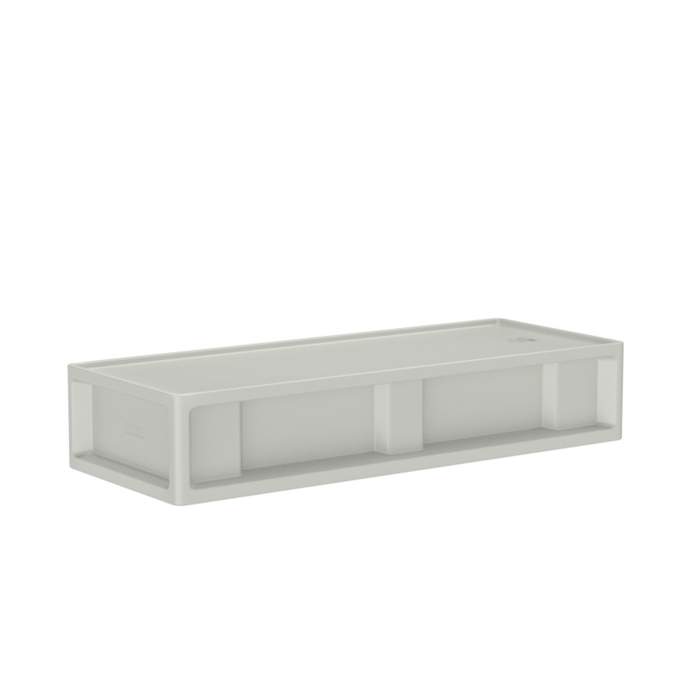 Endurance® Bed 0.0 - COR-7500 in Stone Gray, moulded furniture for custodial and behavioural health environments