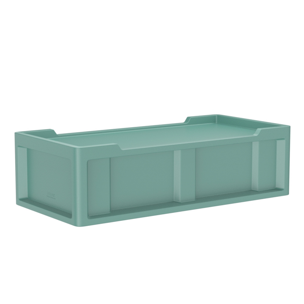 Endurance® Bed 2.2 - COR-7803 in Aqua, moulded furniture for custodial and behavioural health environments