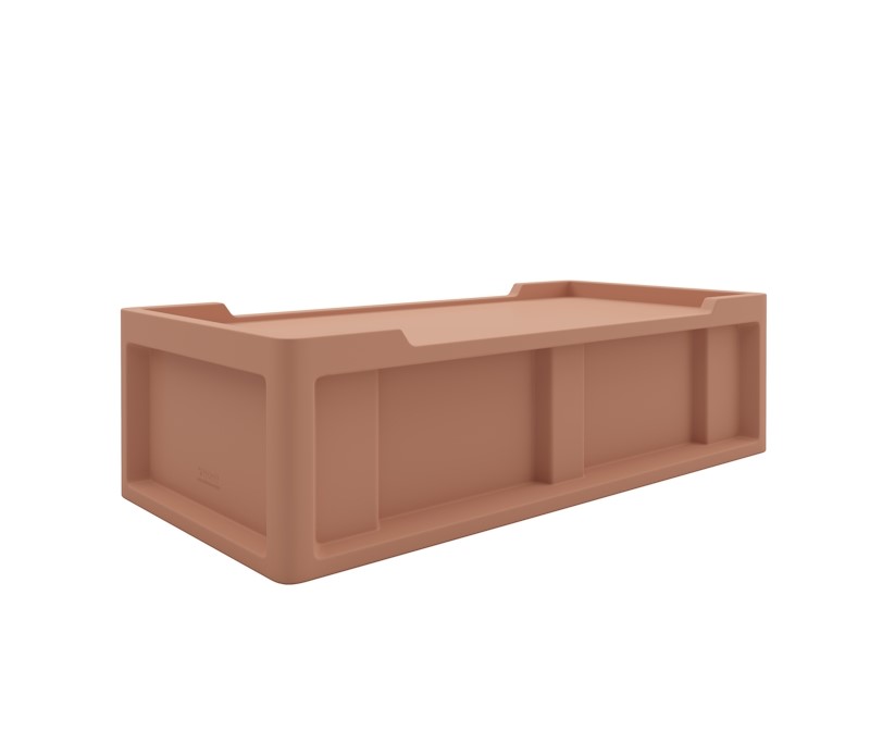 Endurance® Bed 2.2 - COR-7803 in Claylight, moulded furniture for custodial and behavioural health environments