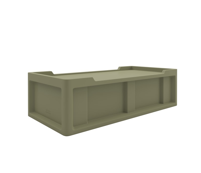 Endurance® Bed 2.2 - COR-7803 in Moss, moulded furniture for custodial and behavioural health environments