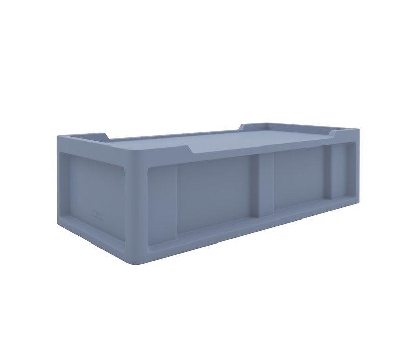Endurance® Bed 2.2 - COR-7803 in Overcast, moulded furniture for custodial and behavioural health environments