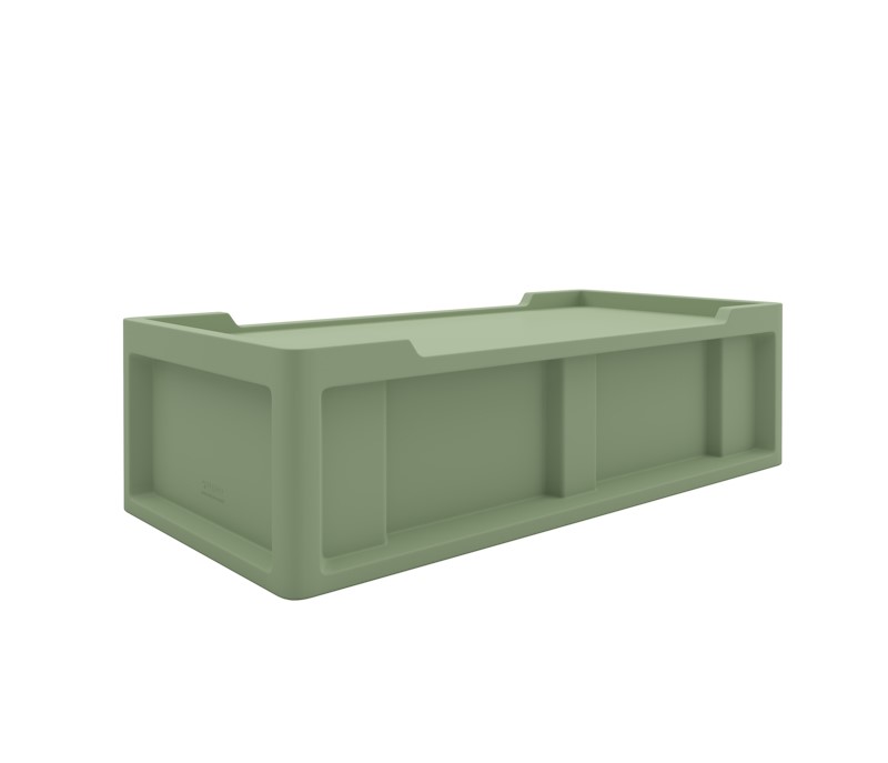 Endurance® Bed 2.2 - COR-7803 in Seagrass, moulded furniture for custodial and behavioural health environments