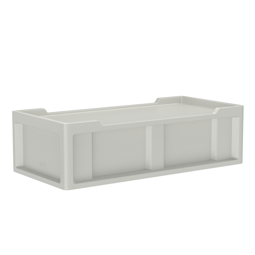 Endurance® Bed 2.2 - COR-7803 in Stone Gray, moulded furniture for custodial and behavioural health environments