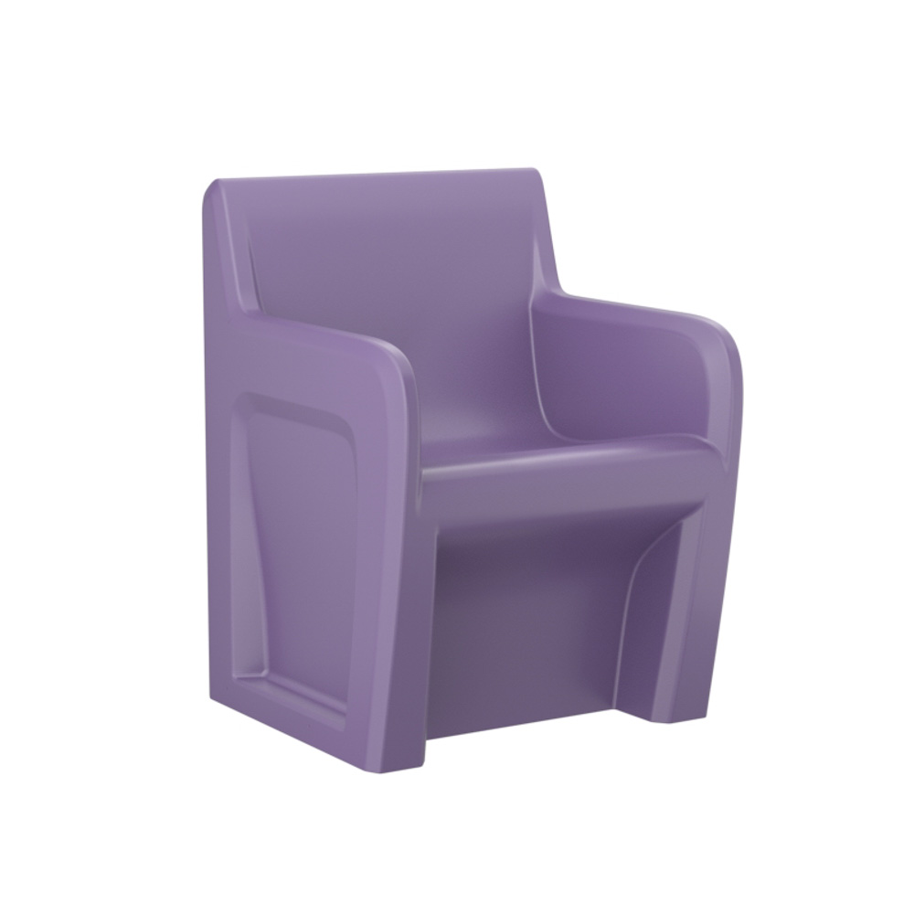 Sentinel Arm Chair - COR-106484S in Indigo, moulded furniture for custodial and behavioural health environments