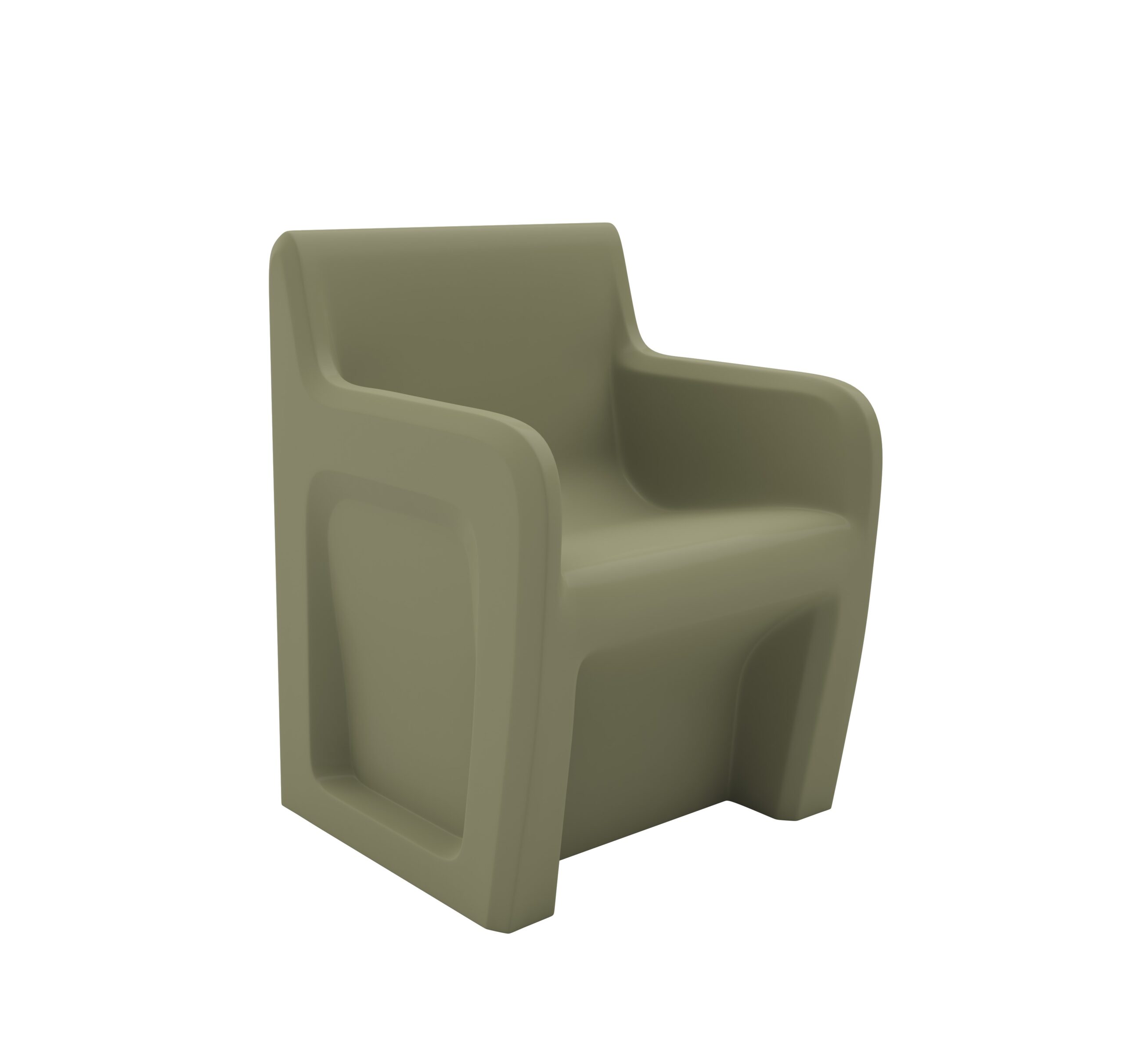 Sentinel Arm Chair - COR-106484S in Moss, moulded furniture for custodial and behavioural health environments