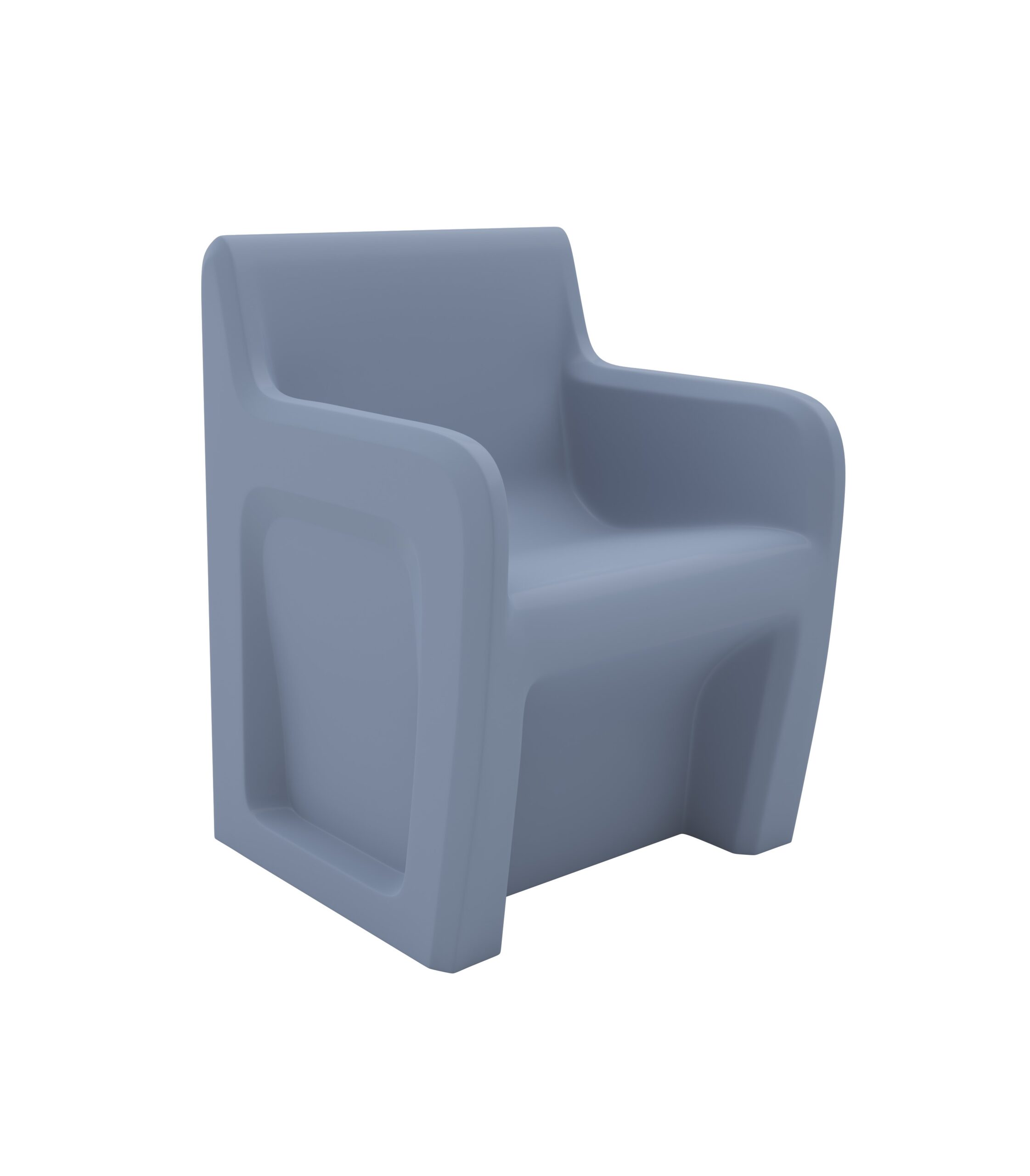 Sentinel Arm Chair - COR-106484S in Overcast, moulded furniture for custodial and behavioural health environments