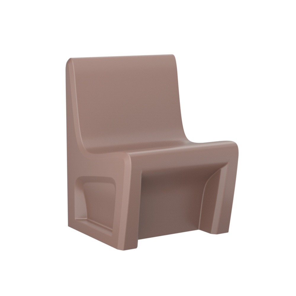 Sentinel Armless Chair - COR-116484S in Brown, moulded furniture for custodial and behavioural health environments