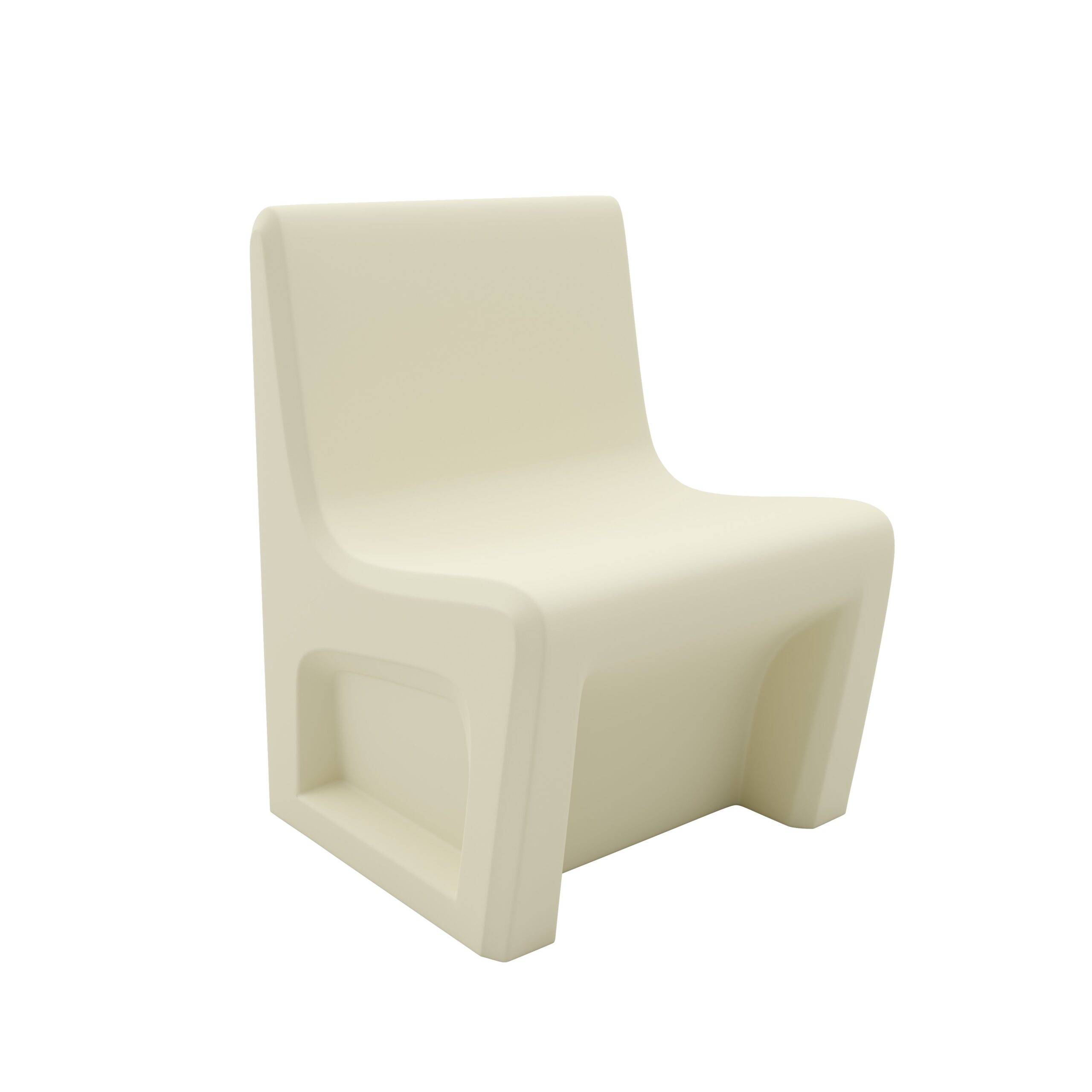 Sentinel Armless Chair - COR-116484S in Canvas, moulded furniture for custodial and behavioural health environments