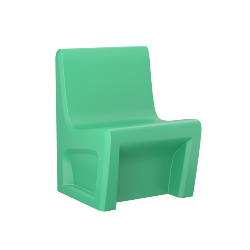 Sentinel Armless Chair - COR-116484S in Green, moulded furniture for custodial and behavioural health environments