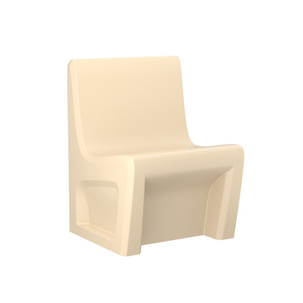 Sentinel Armless Chair - COR-116484S in Sand, moulded furniture for custodial and behavioural health environments