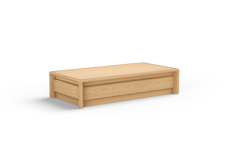 SEQUOIA moulded woodgrain platform bed in Natural Oak for behavioural health and custodial environments