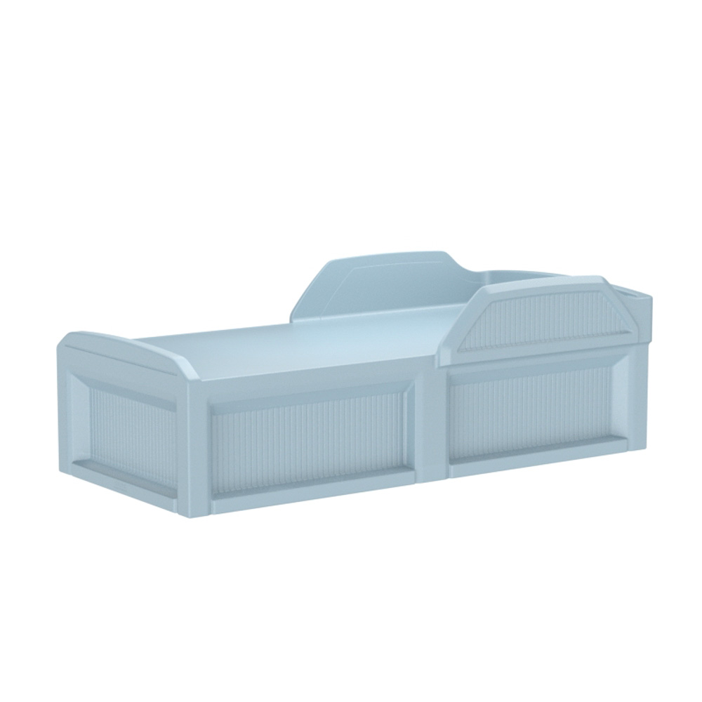Solstice Safeguard Bed - COR-101 in Blue Gray, moulded furniture for custodial and behavioural health environments