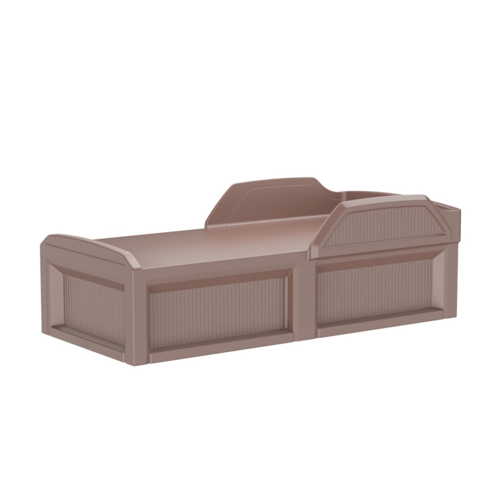 Solstice Safeguard Bed - COR-101 in Brown, moulded furniture for custodial and behavioural health environments
