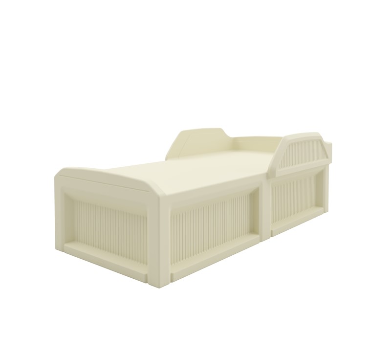 Solstice Safeguard Bed - COR-101 in Canvas, moulded furniture for custodial and behavioural health environments