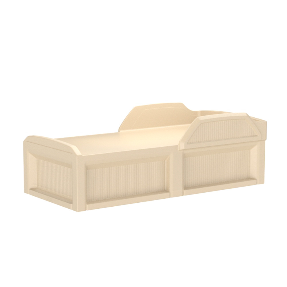 Solstice Safeguard Bed - COR-101 in Sand, moulded furniture for custodial and behavioural health environments
