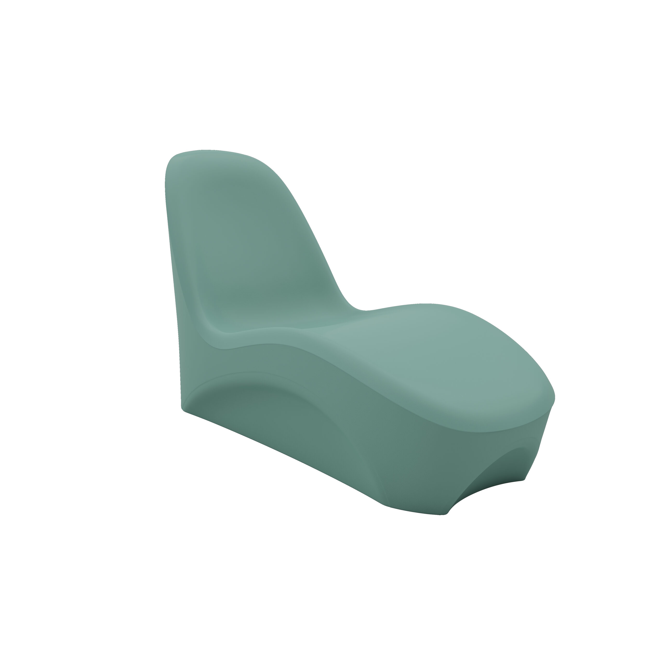 Summit Lounge Chair - COR-320 in Aqua, moulded furniture for custodial and behavioural health environments
