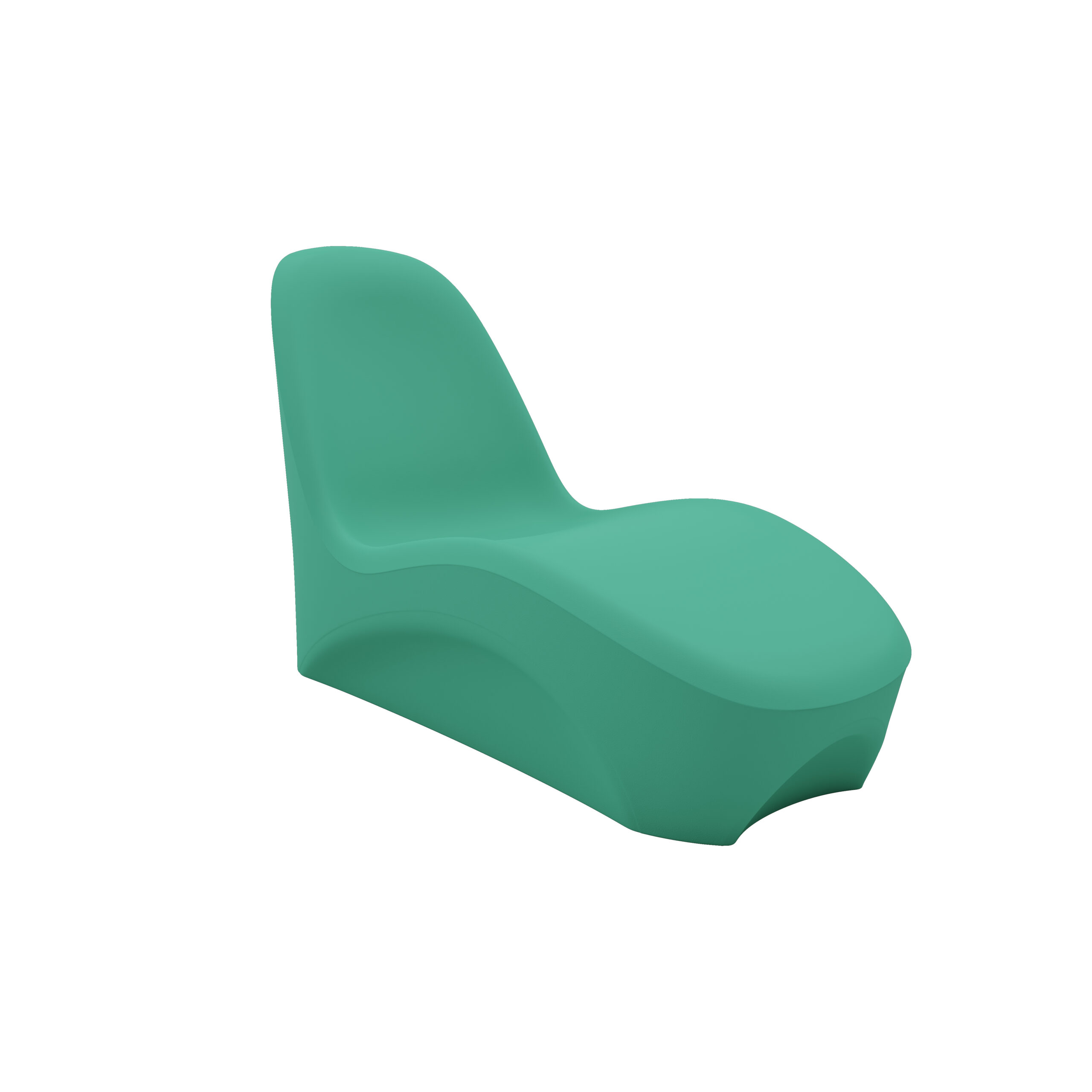 Summit Lounge Chair - COR-320 in Green, moulded furniture for custodial and behavioural health environments