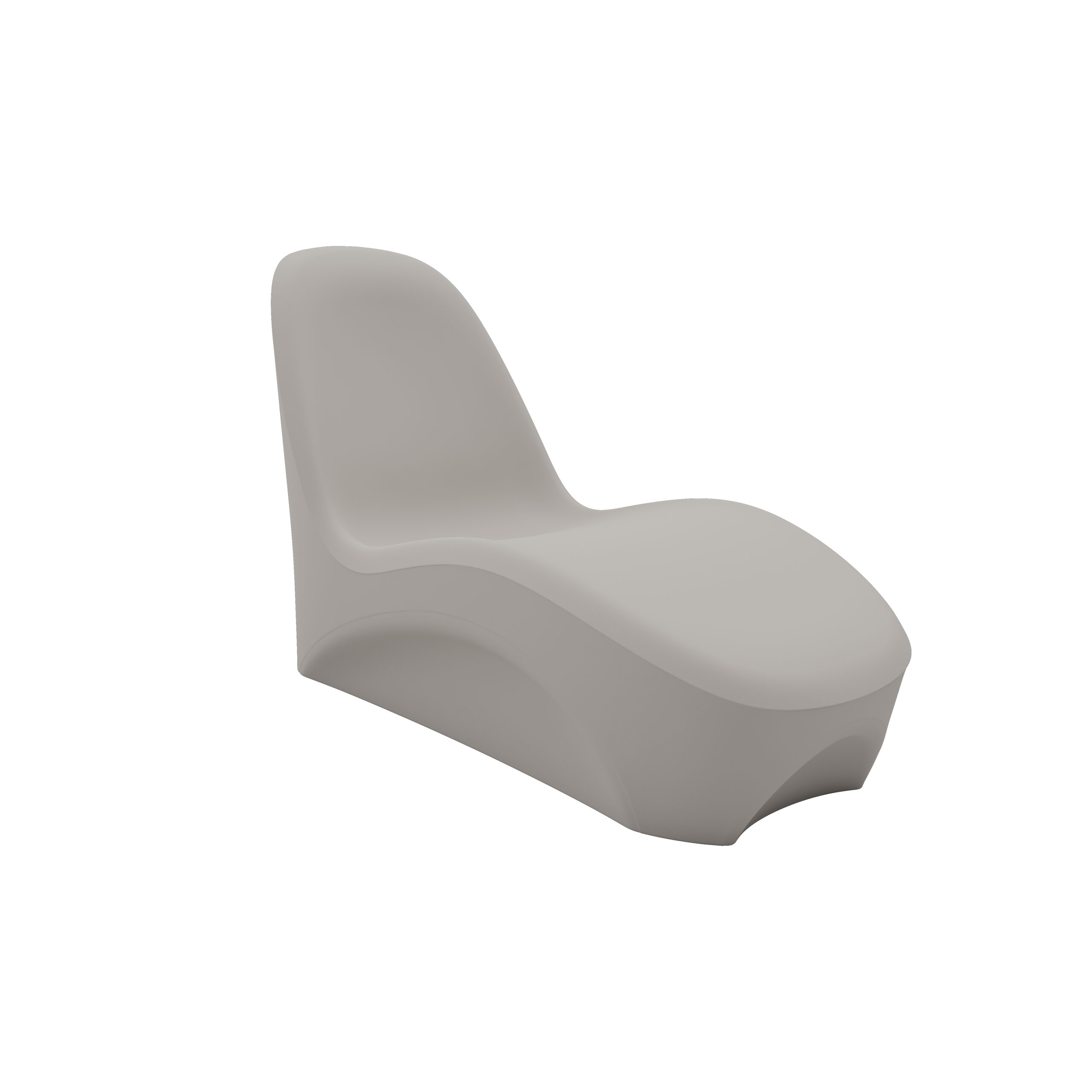 Summit Lounge Chair - COR-320 in Stone Gray, moulded furniture for custodial and behavioural health environments