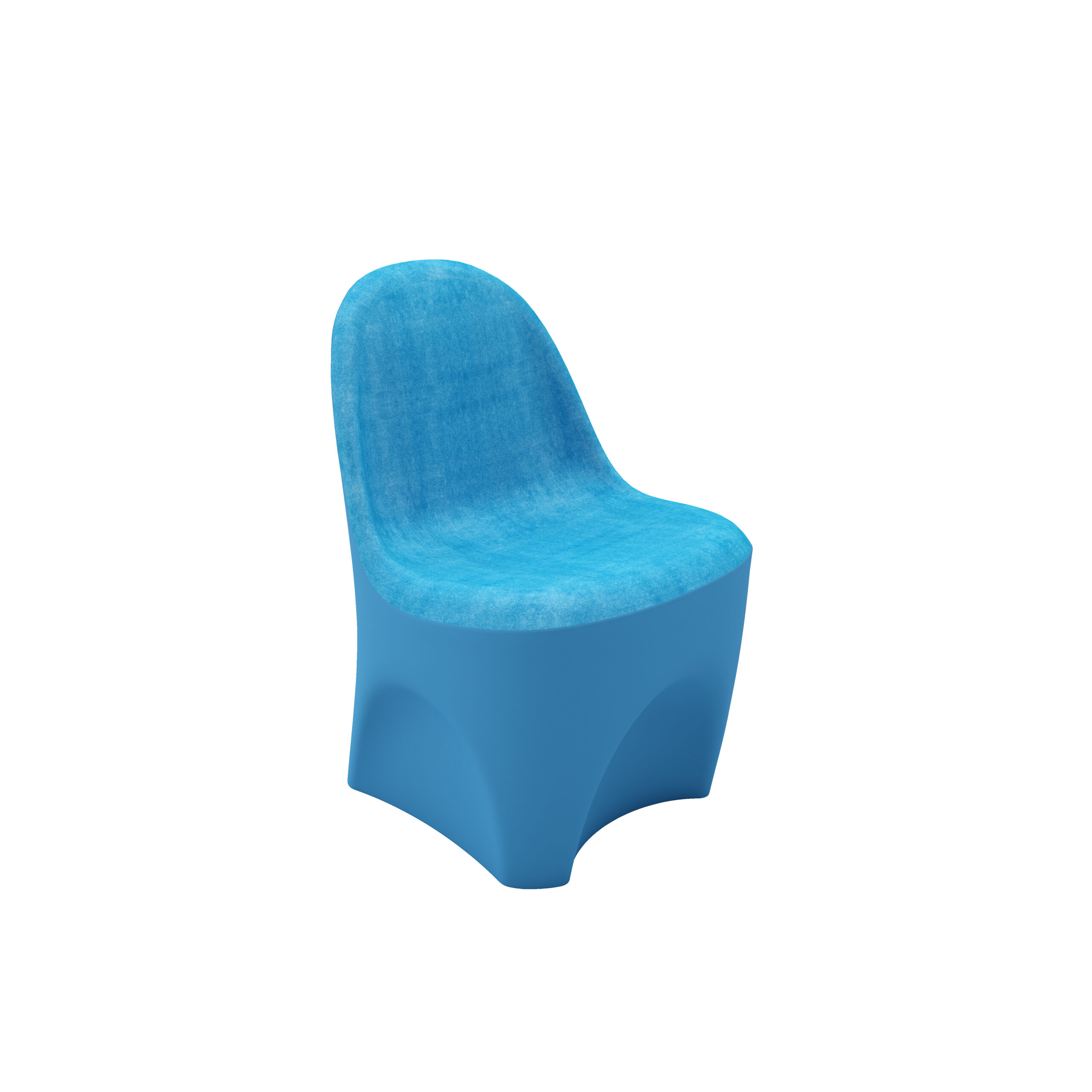 Summit Veldura Chair - COR-301 in Slate Blue, moulded furniture for custodial and behavioural health environments