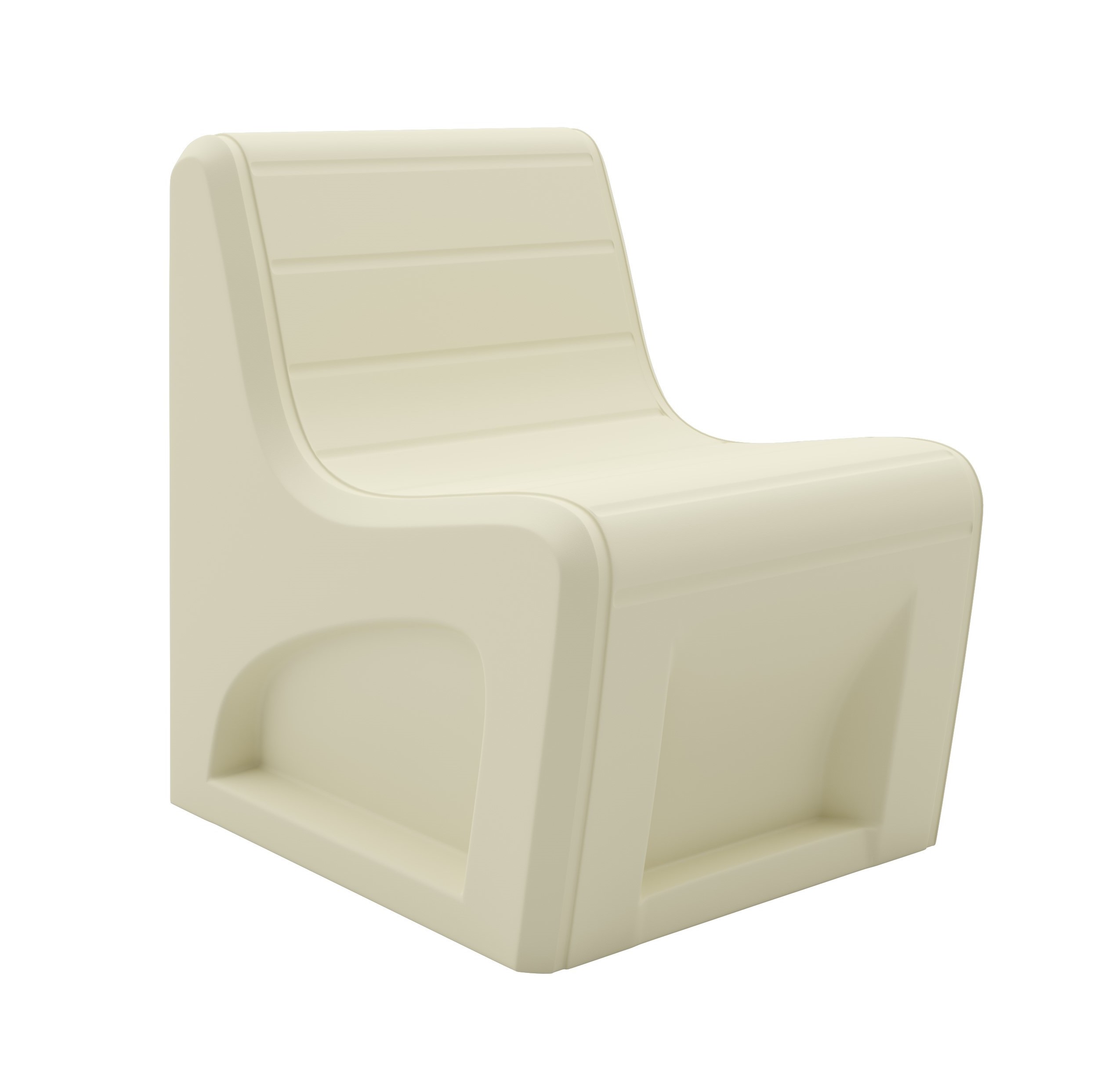 Sync Slim Chair - COR-272S in Canvas, moulded furniture for custodial and behavioural health environments
