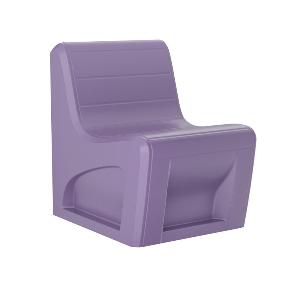 Sync Slim Chair - COR-272S in Indigo, moulded furniture for custodial and behavioural health environments