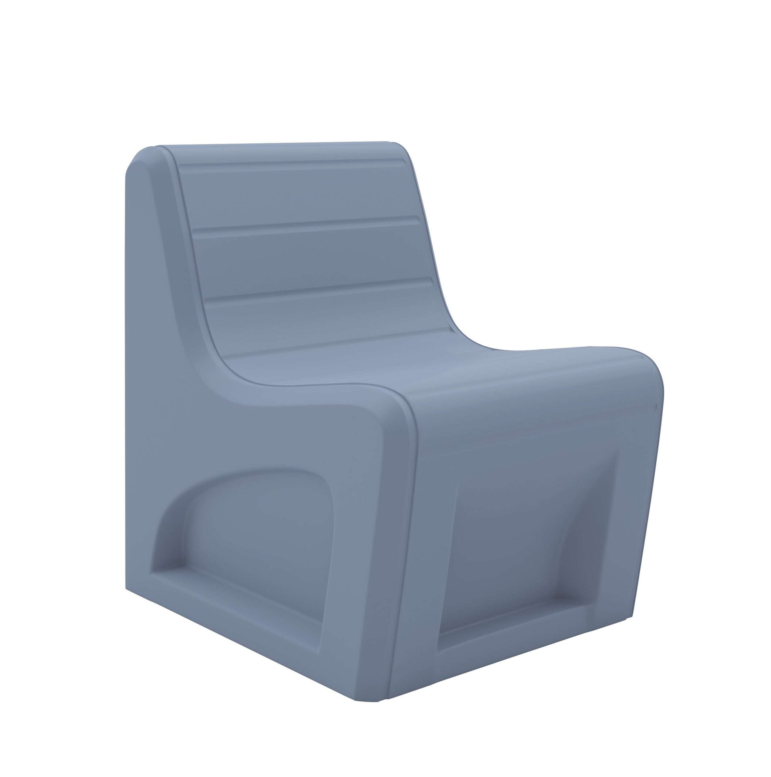 Sync Slim Chair - COR-272S in Overcast, moulded furniture for custodial and behavioural health environments