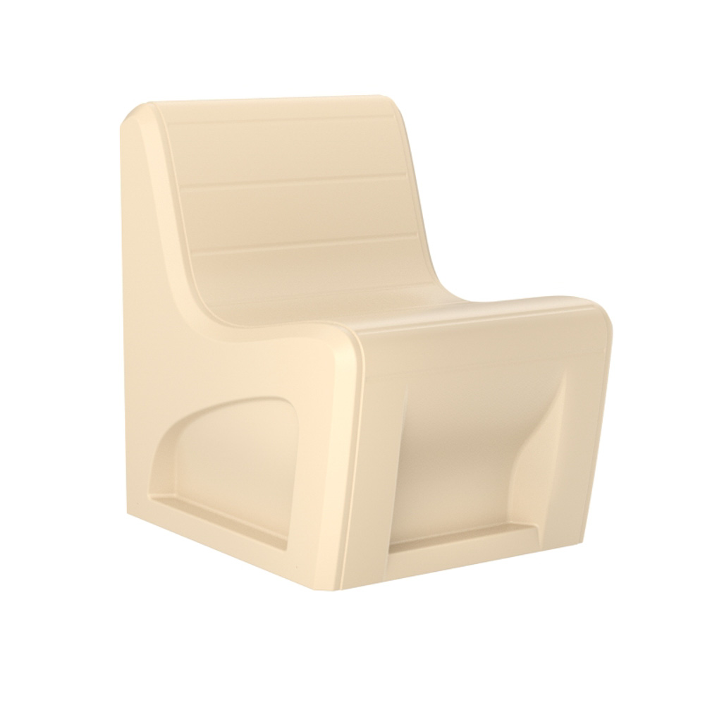 Sync Slim Chair - COR-272S in Sand, moulded furniture for custodial and behavioural health environments