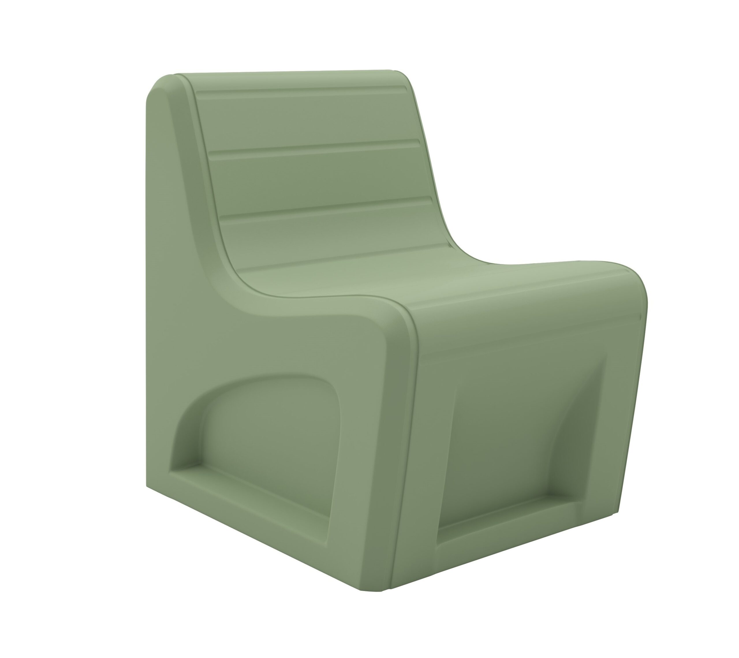 Sync Slim Chair - COR-272S in Seagrass, moulded furniture for custodial and behavioural health environments
