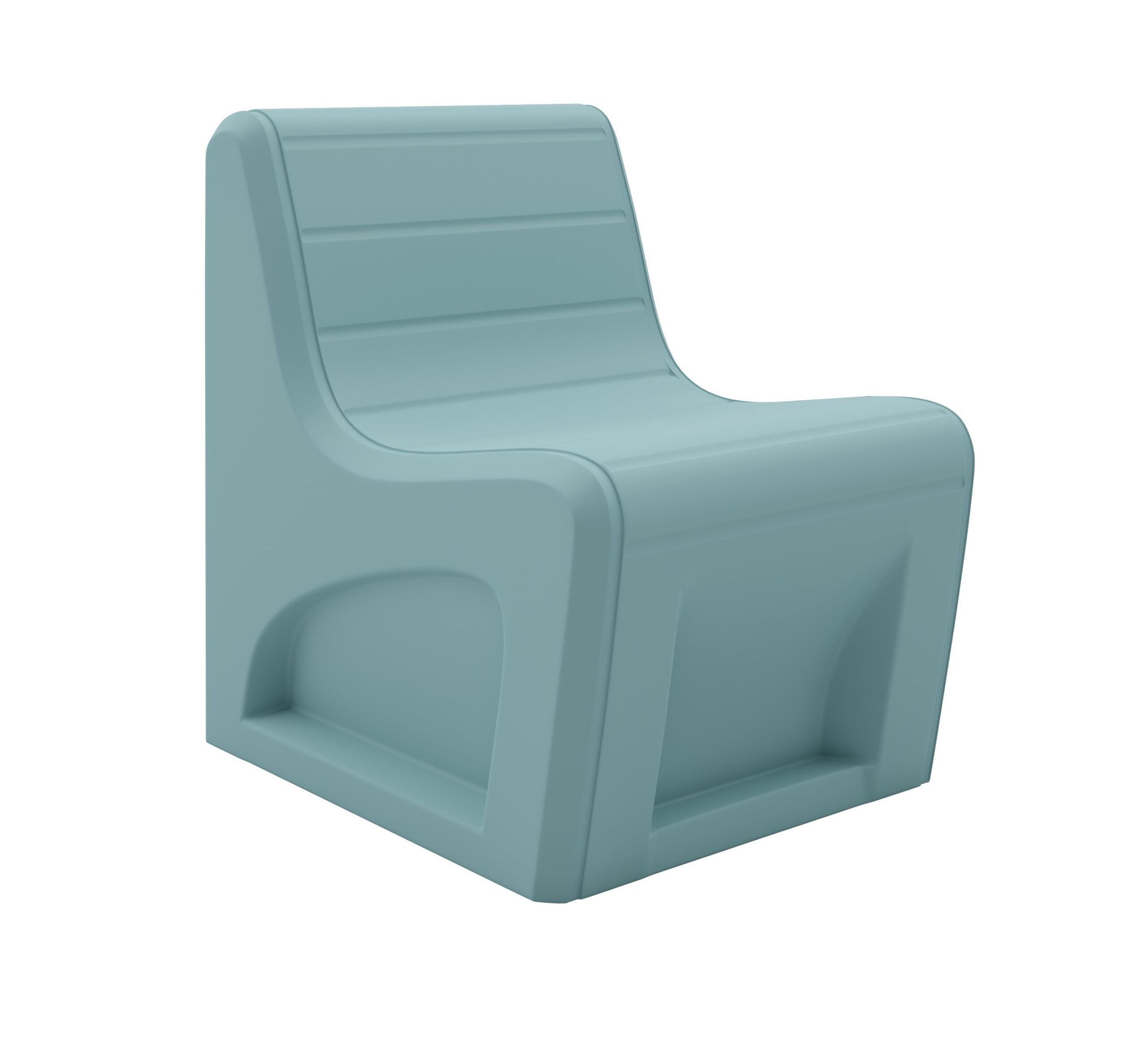 Sync Slim Chair - COR-272S in Tide, moulded furniture for custodial and behavioural health environments